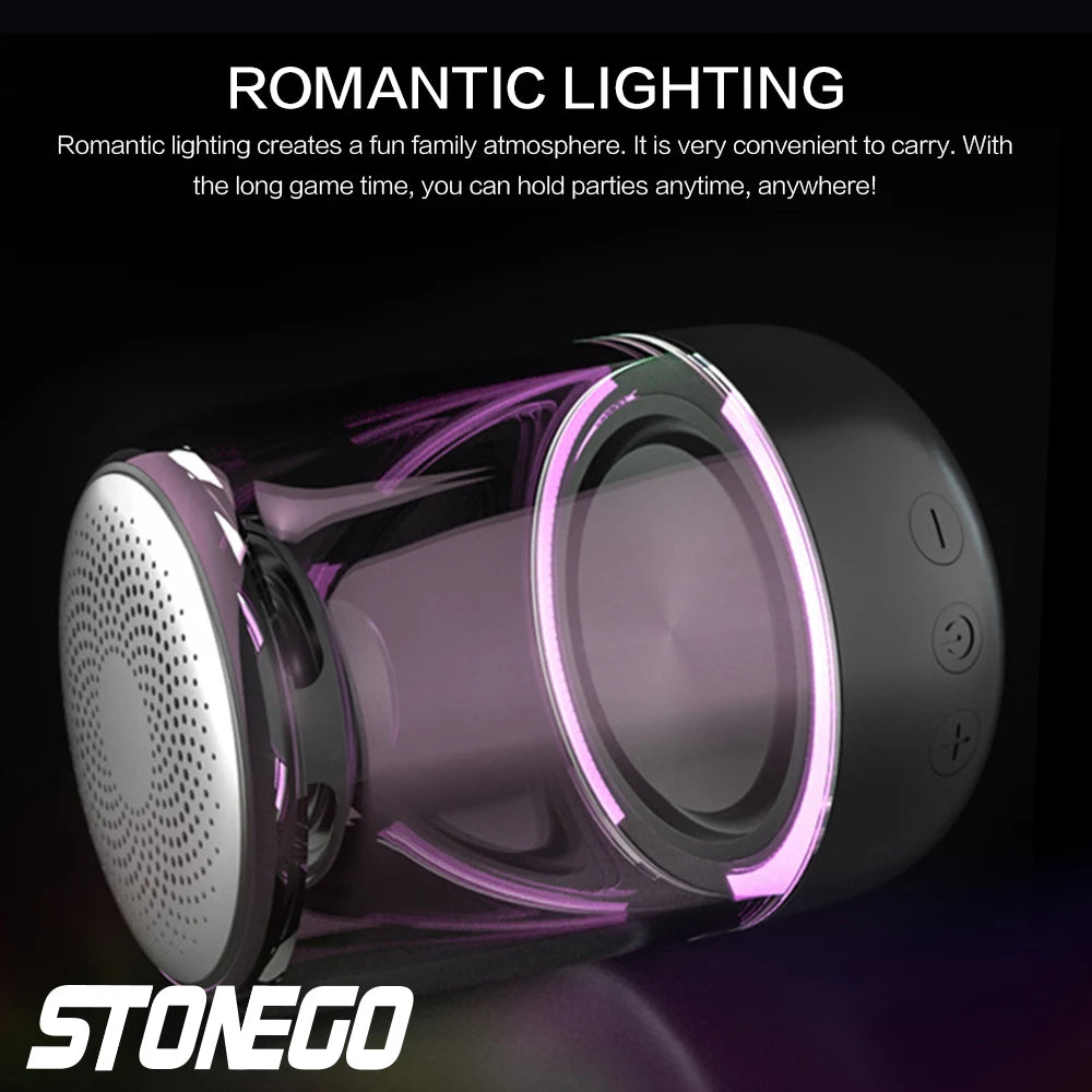 Wireless Stereo Speaker with Transparent Design