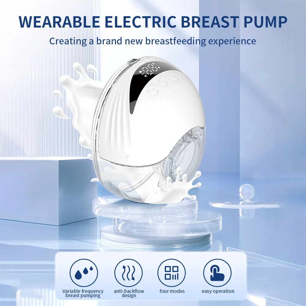 Portable, hands-free electric milk pump.