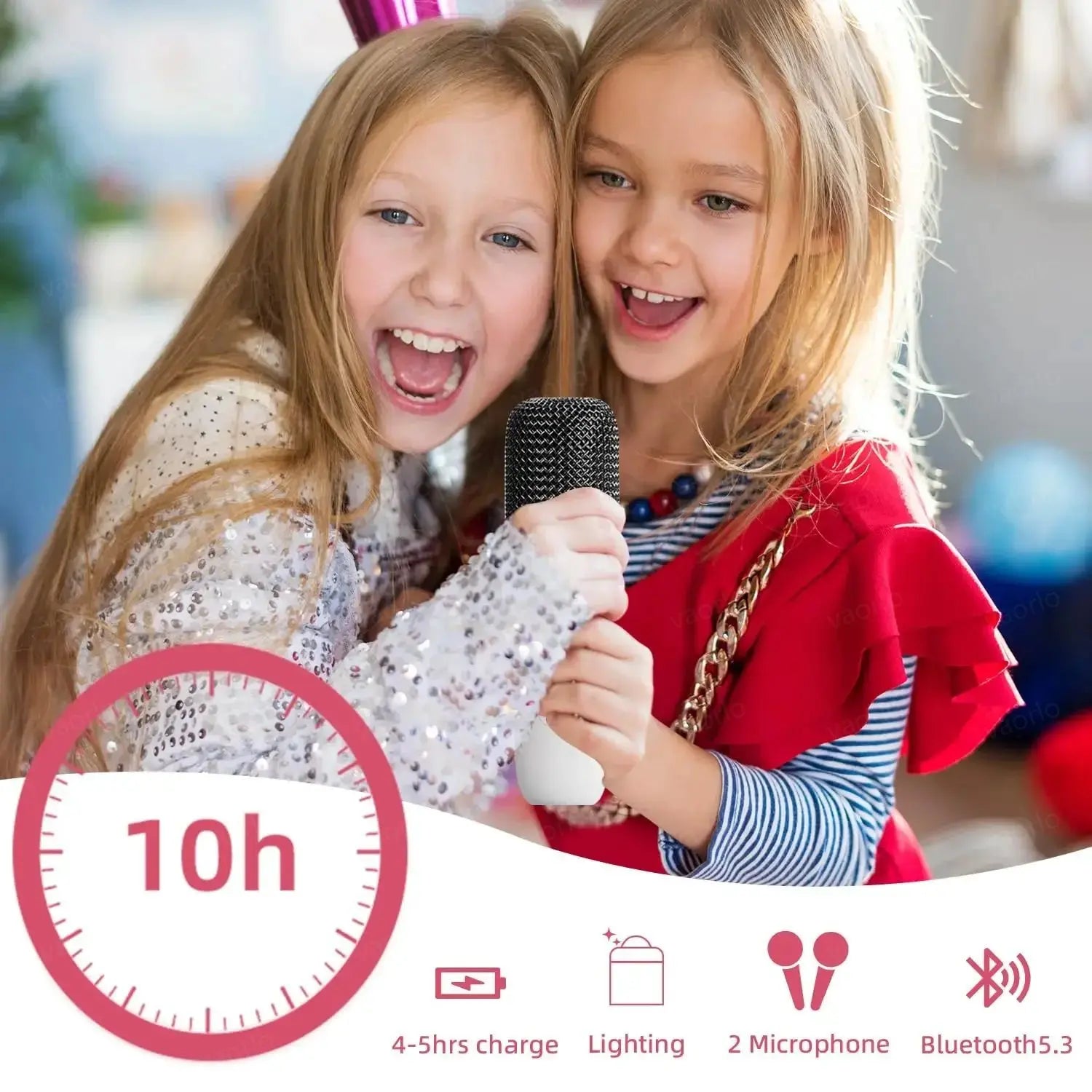 RBG Wireless Karaoke Machine - Dual Microphone