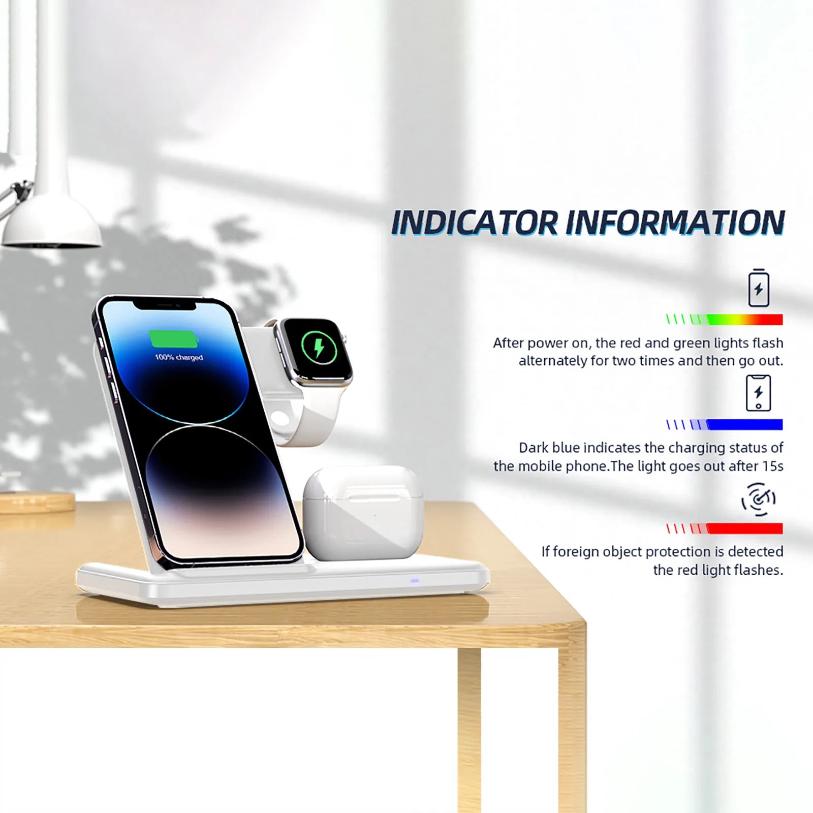 3 In 1 Wireless Phone Charger