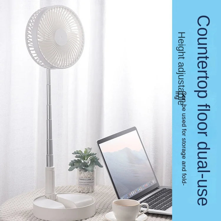 Portable Telescopic Rechargeable Floor Fan