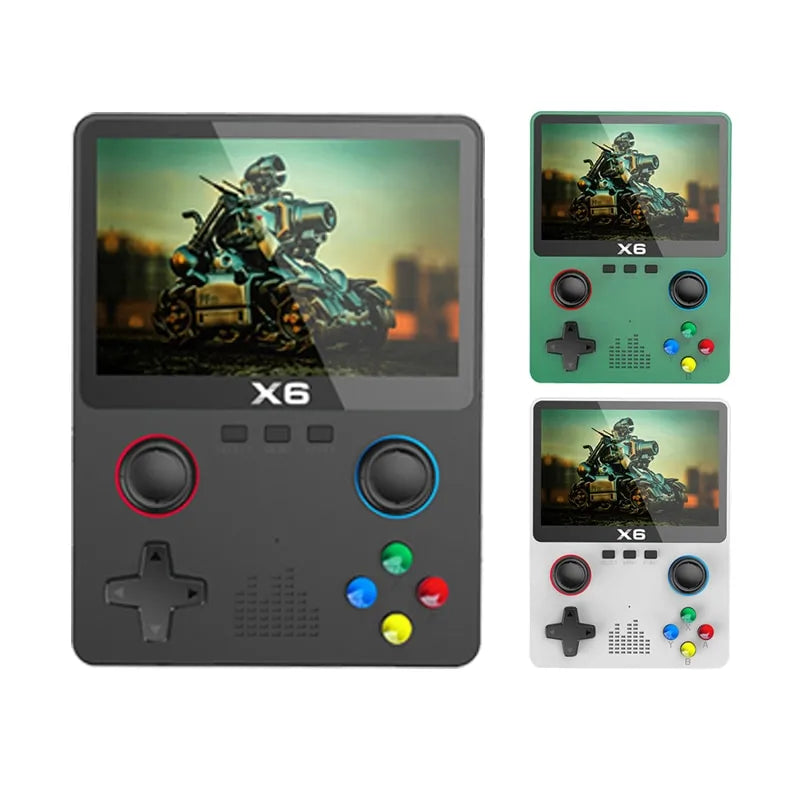 New X6 3.5Inch IPS Screen Handheld Video Game Console