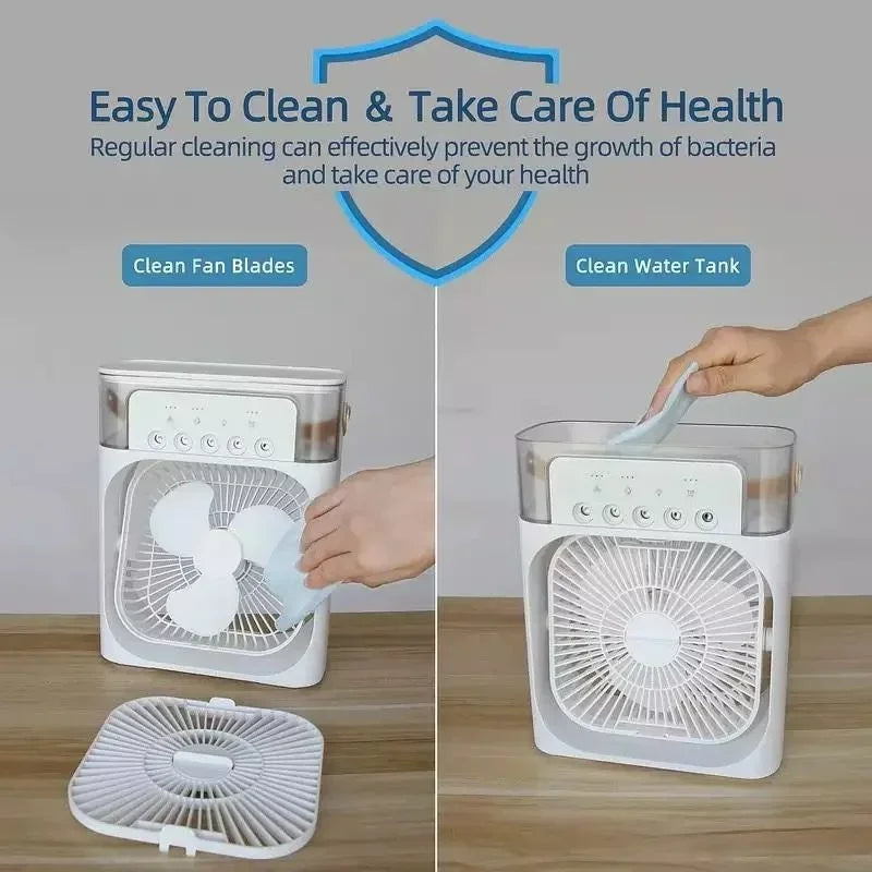 Multifunctional five-hole humidification fan
