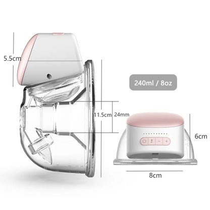 Portable, hands-free electric milk pump.
