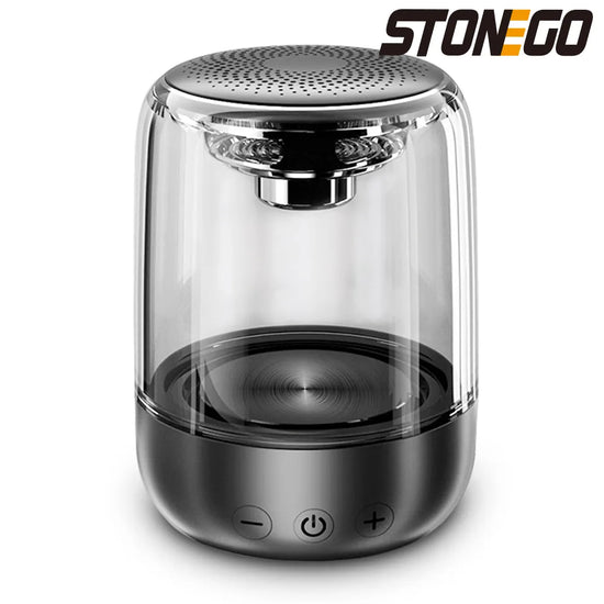 Wireless Stereo Speaker with Transparent Design