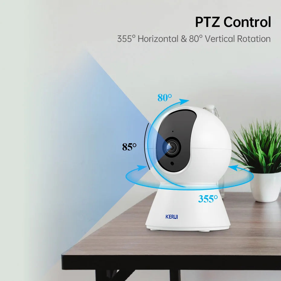 Smart Indoor Wireless Security Camera With Auto Tracking