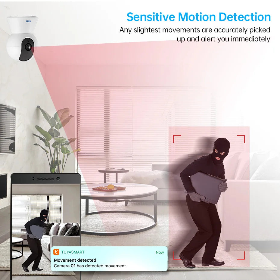 Smart Indoor Wireless Security Camera With Auto Tracking