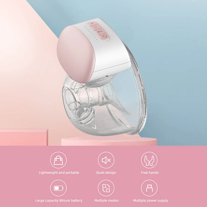 Portable, hands-free electric milk pump.