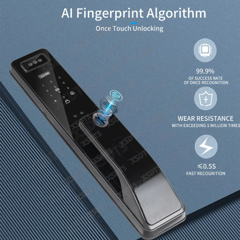 3D Real-time Intercom Smart Door Lock with Security Camera