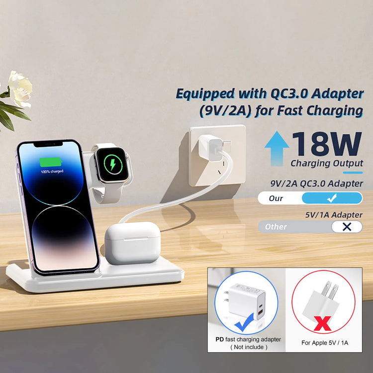 3 In 1 Wireless Phone Charger