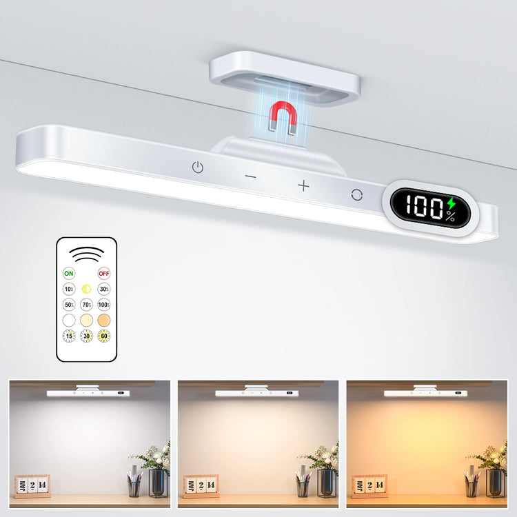 Smart Rechargeable Night Light Upgraded Smart Rechargeable Night Light on desk for makeup or reading