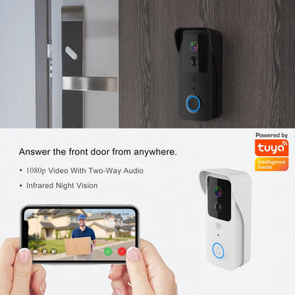 Smart Home Wireless Door Bell, with Camera