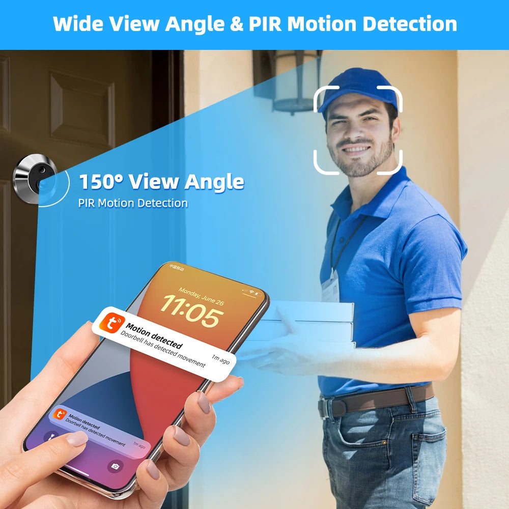 Smart WiFi Automatic Sensing Door Camera