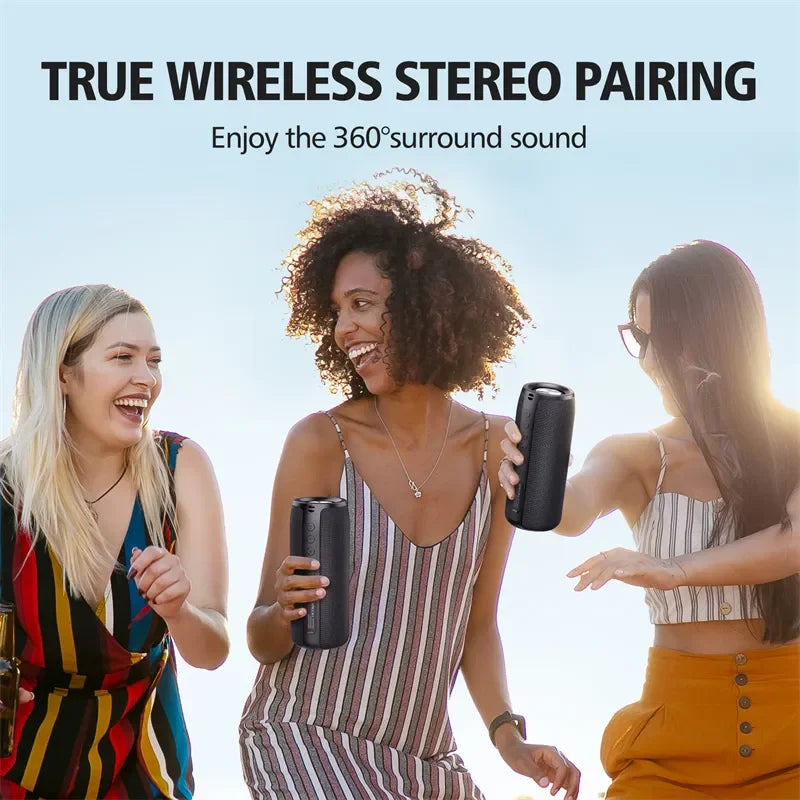 Wireless Bass Bluetooth Speaker - Waterproof Subwoofer Sound Box