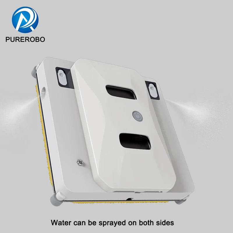 Ultrathin Window Cleaning Robot With Water Spray