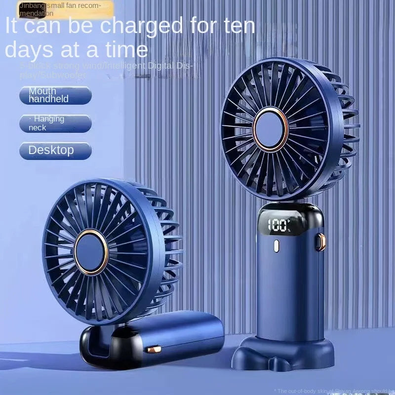 Portable Foldable Handheld  Reachargeable Fan