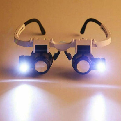 Watch &amp; Jeweler Repair Magnifier Head-Mounted Eye Glasses