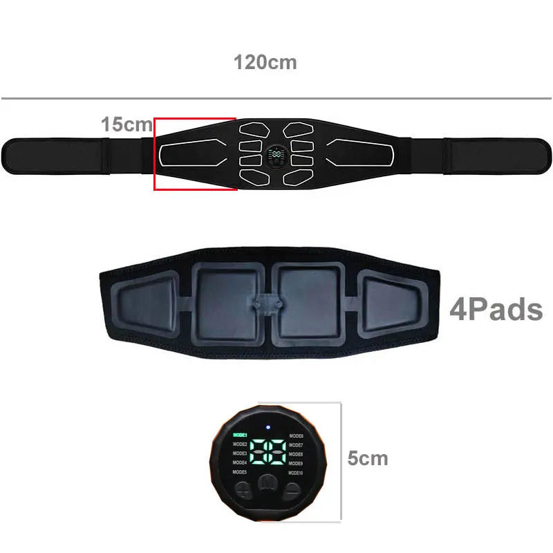 Portable Abdominal Toning Belt &amp; Waist Slimming Shaping
