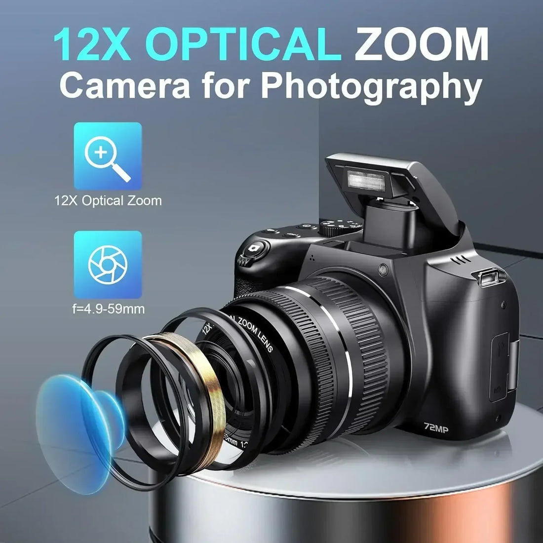 4K HD Digital Camera for Photography &amp; Vlogging