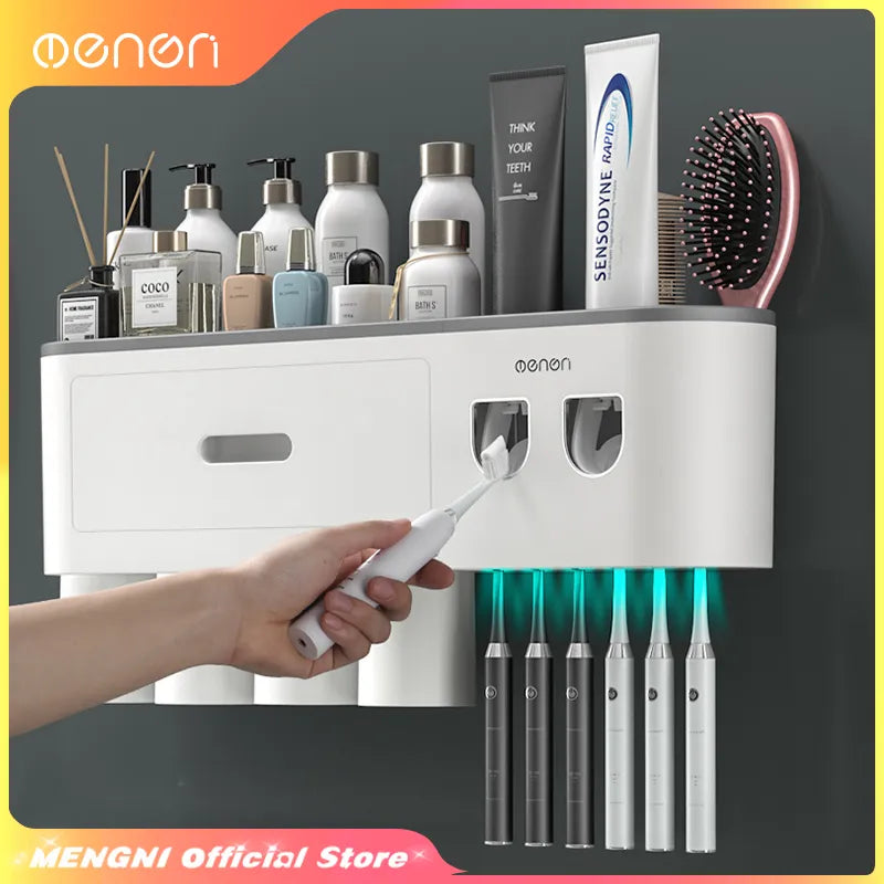 Magnetic Inverted Toothbrush Holder