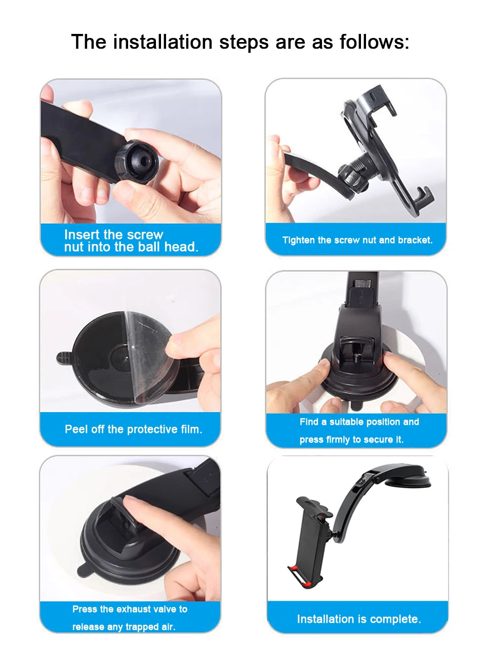 Car Mount Holder for Tablet &amp; Phones