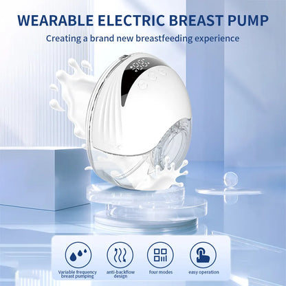 Portable, hands-free electric milk pump.