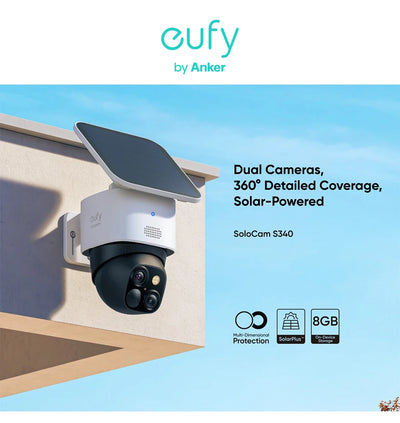 Wireless Outdoor 360° Surveillance Solar Security Camera