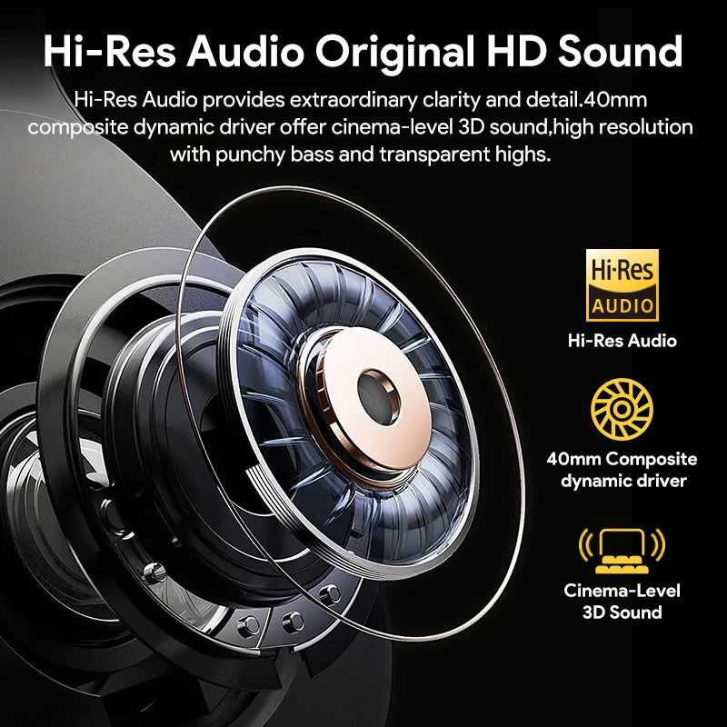 Active Noise Cancelling Wireless Bluetooth Headphones