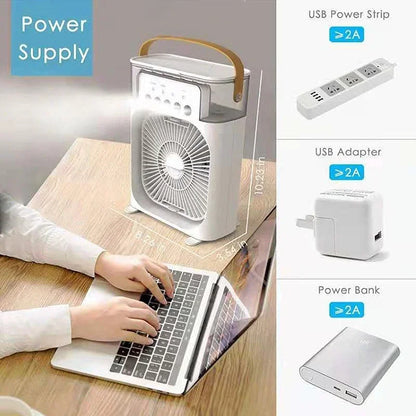 Multifunctional five-hole humidification fan