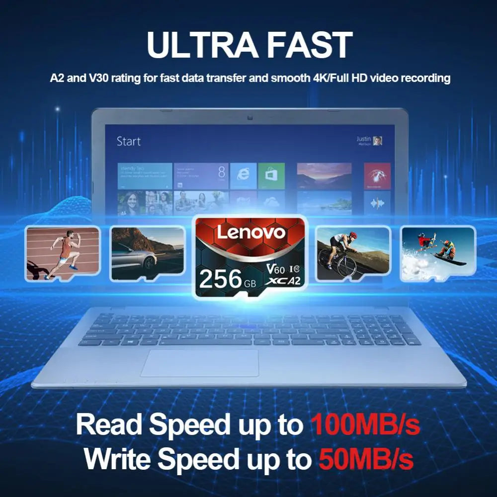 Lenovo Memory Card - 32GB - 2TB High Speed Micro TF SD Card