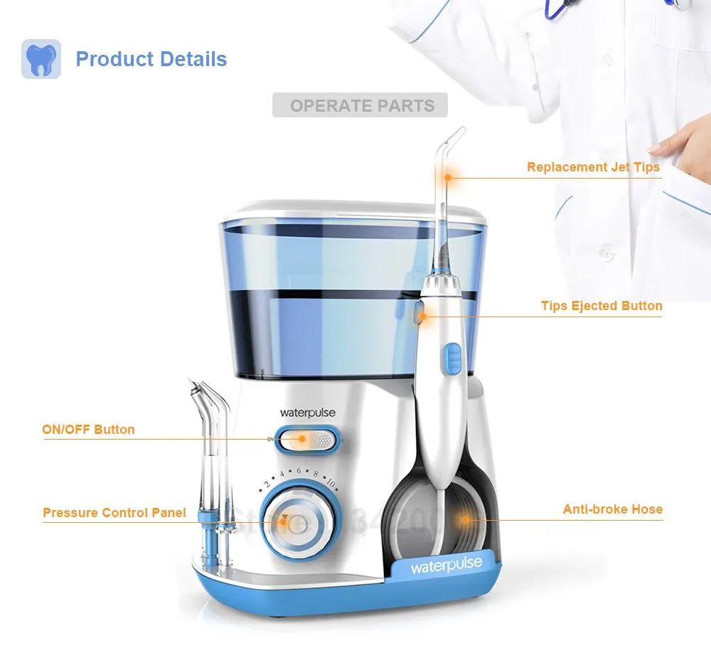 Electric Dental Flosser - Water pulse V300G Oral Irrigator