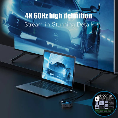 USB HUB Docking Station - Type-C 4k Smart Display