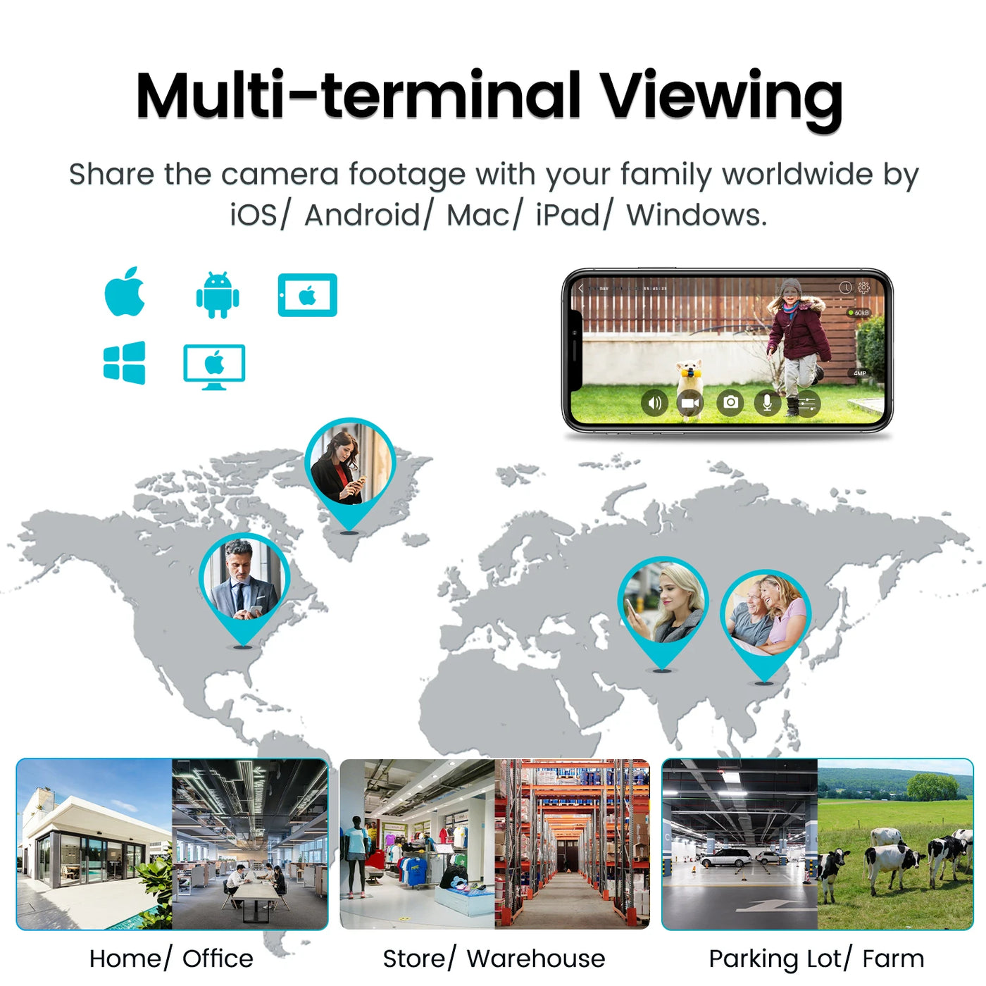 Outdoor 360° WIFI Security Camera With Auto Track