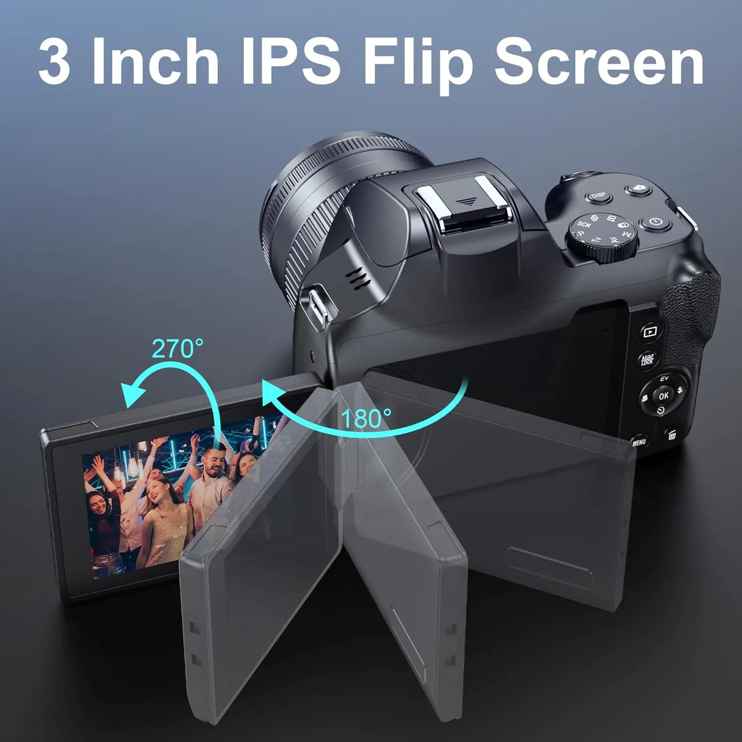 4K HD Digital Camera for Photography &amp; Vlogging