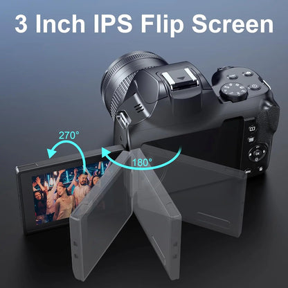 4K HD Digital Camera for Photography & Vlogging