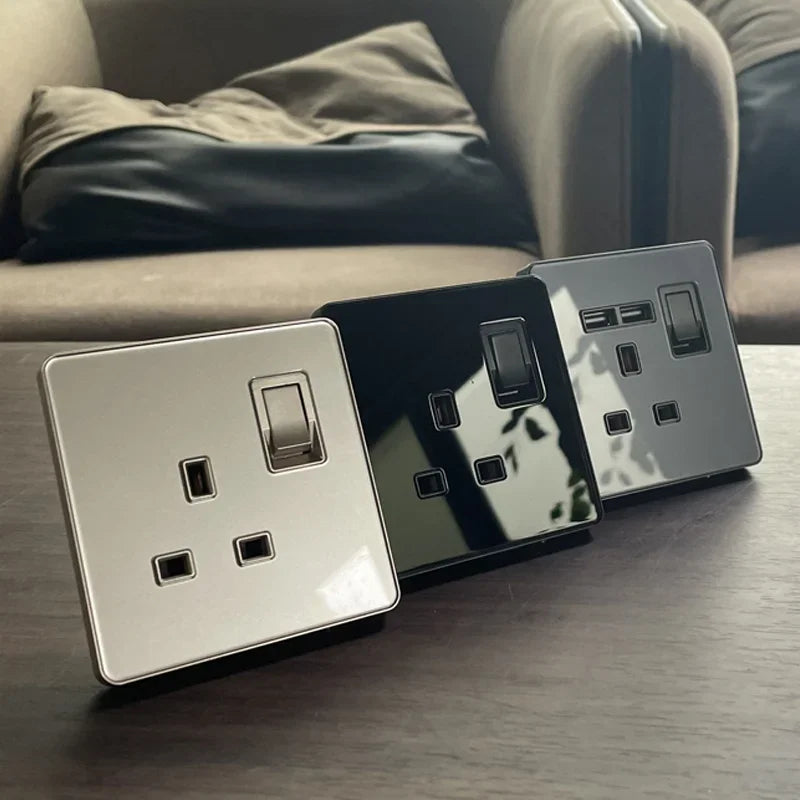 Luxury Tempered Glass Wall Light Switch