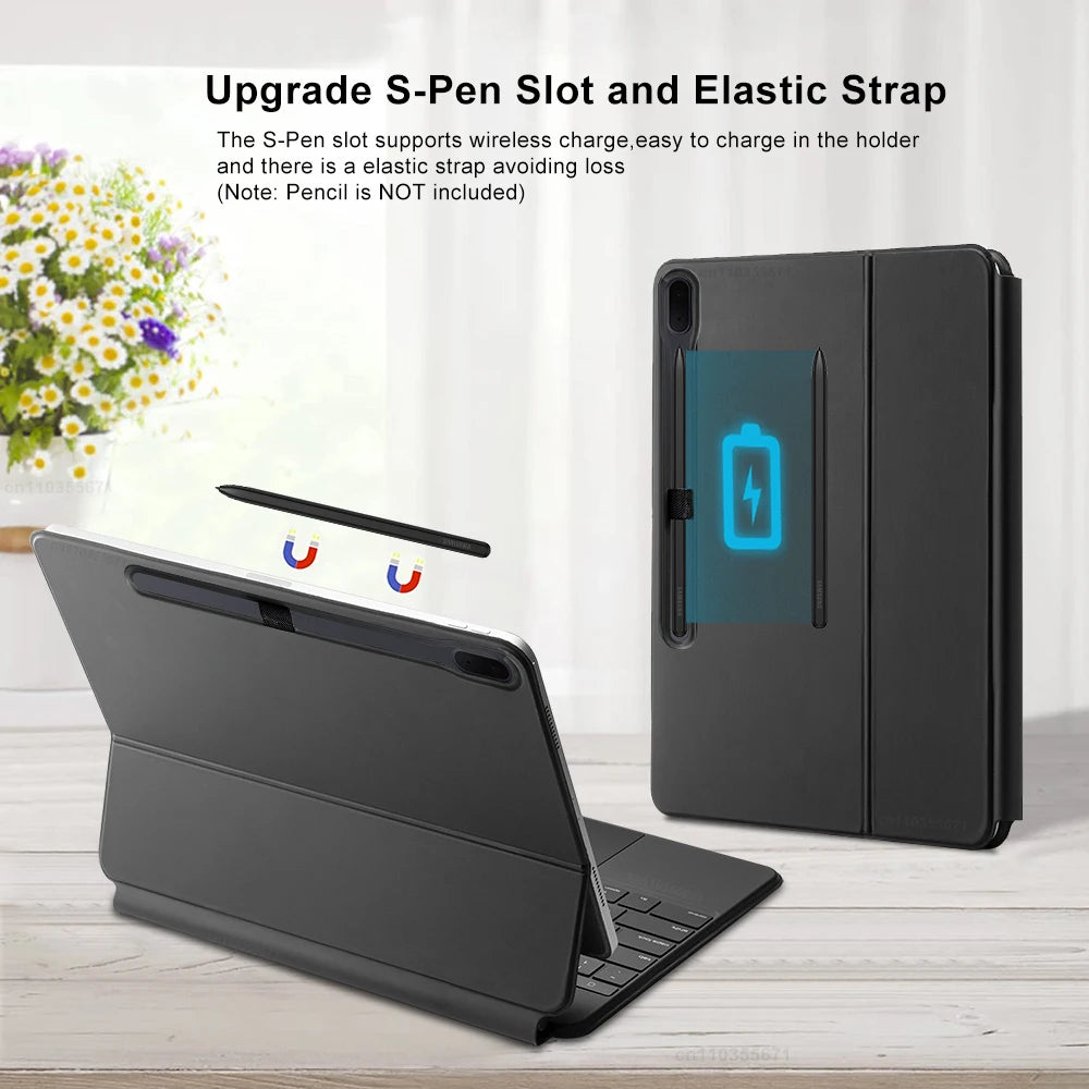 Samsung Galaxy Tab S7 S8 S9 Plus Keyboard Magnetic Case