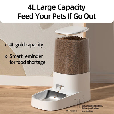 Pet-safe Wi-Fi Smart Feed Automatic Dog and Cat Feeder