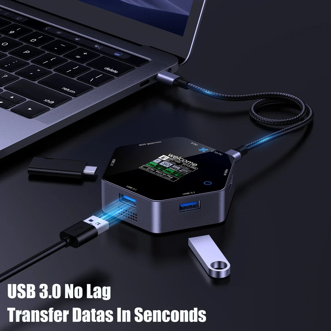 USB HUB Docking Station - Type-C 4k Smart Display
