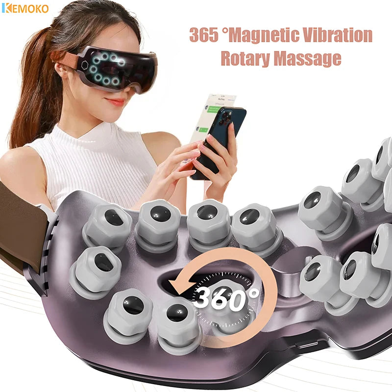 Electric Eye Massager - Bluetooth Eye Massage Glasses