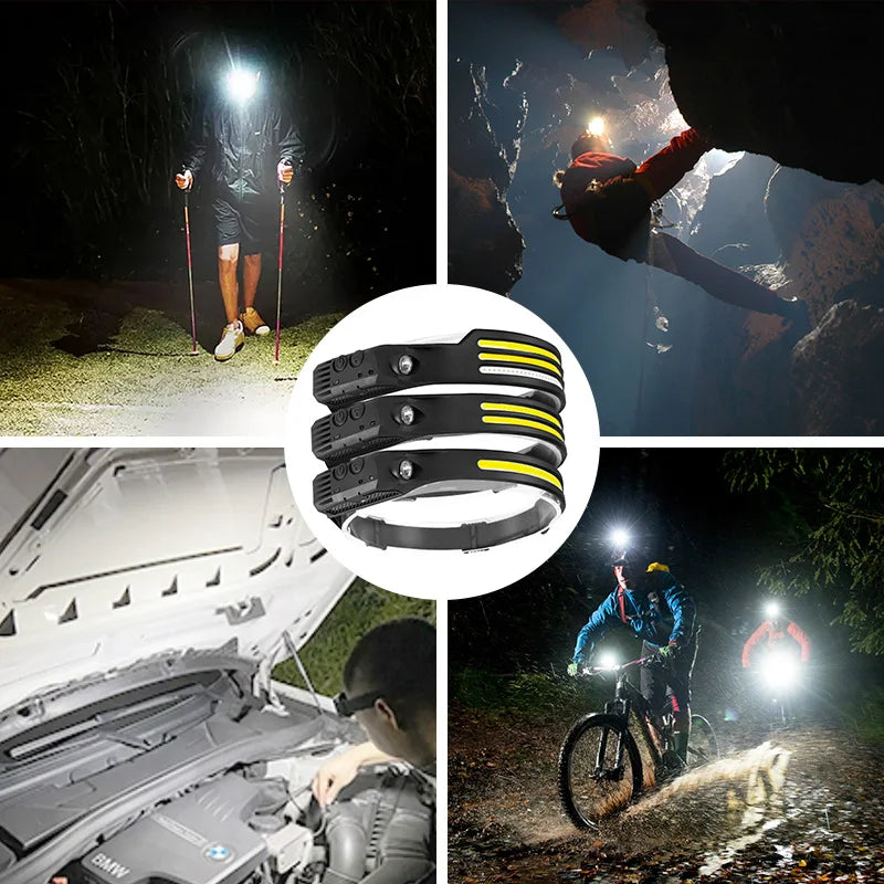 Induction LED Sensor Head Lamp
