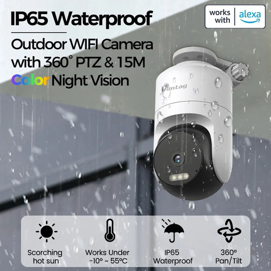Outdoor 360° WIFI Security Camera With Auto Track