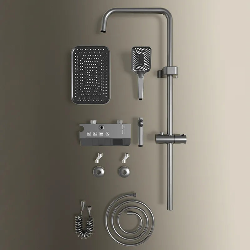 Rain Pressurized Digital LED Shower Sets