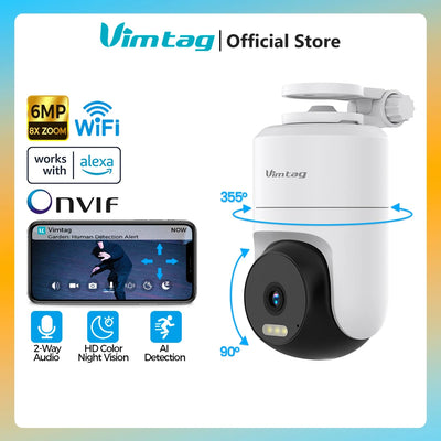Outdoor 360° WIFI Security Camera With Auto Track