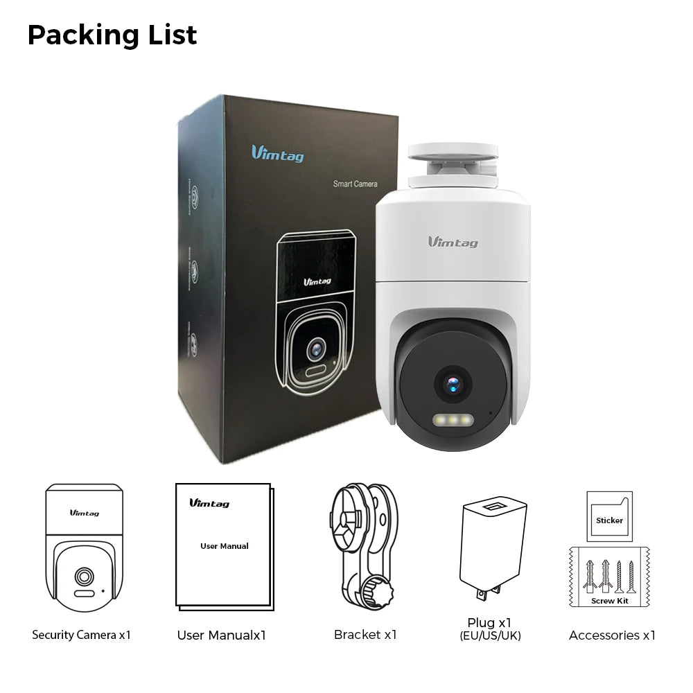 Outdoor 360° WIFI Security Camera With Auto Track