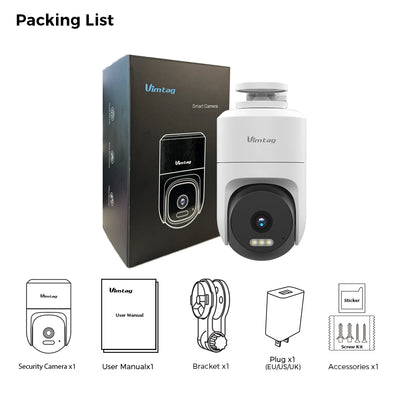 Outdoor 360° WIFI Security Camera With Auto Track