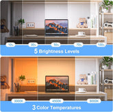 White remote-controlled Smart Rechargeable Night Light with LED bulbs