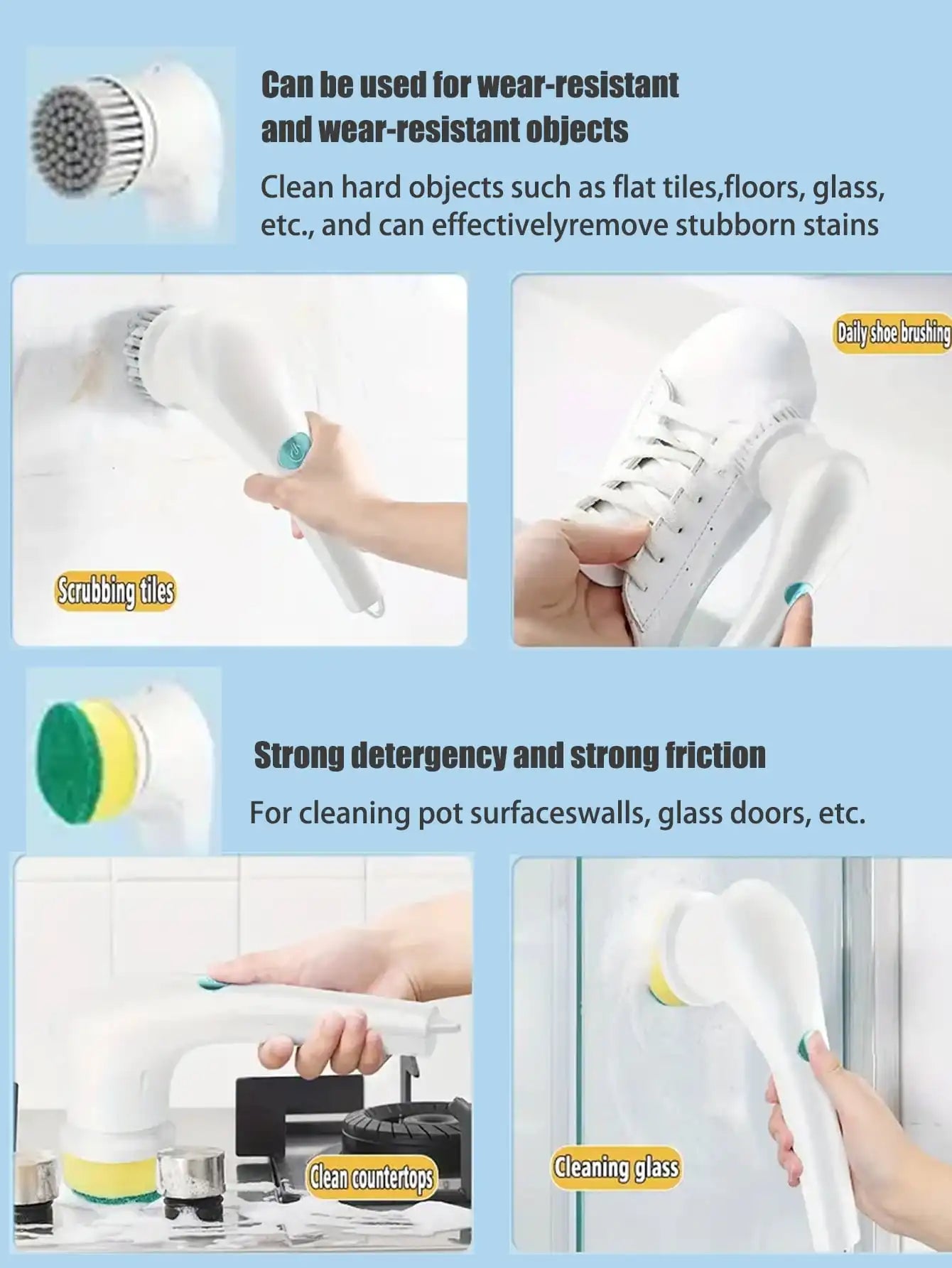 Electric Scrubber - Rotary Cleaning Brush
