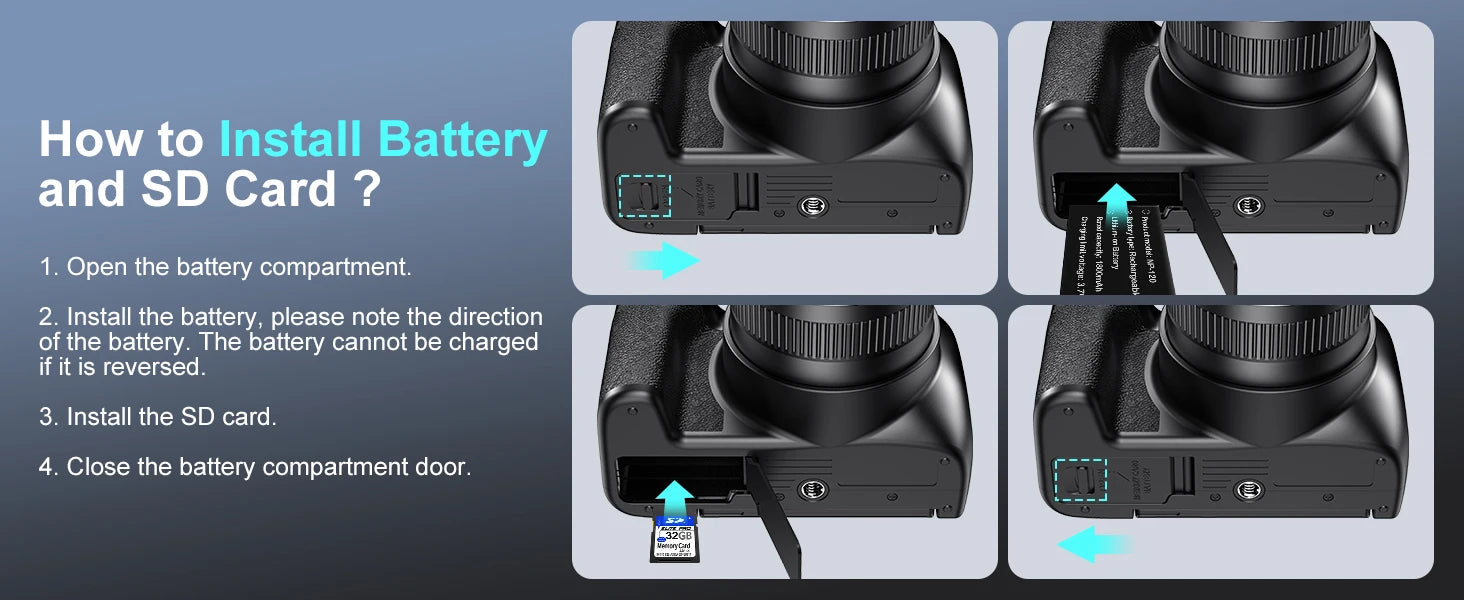 4K HD Digital Camera for Photography &amp; Vlogging