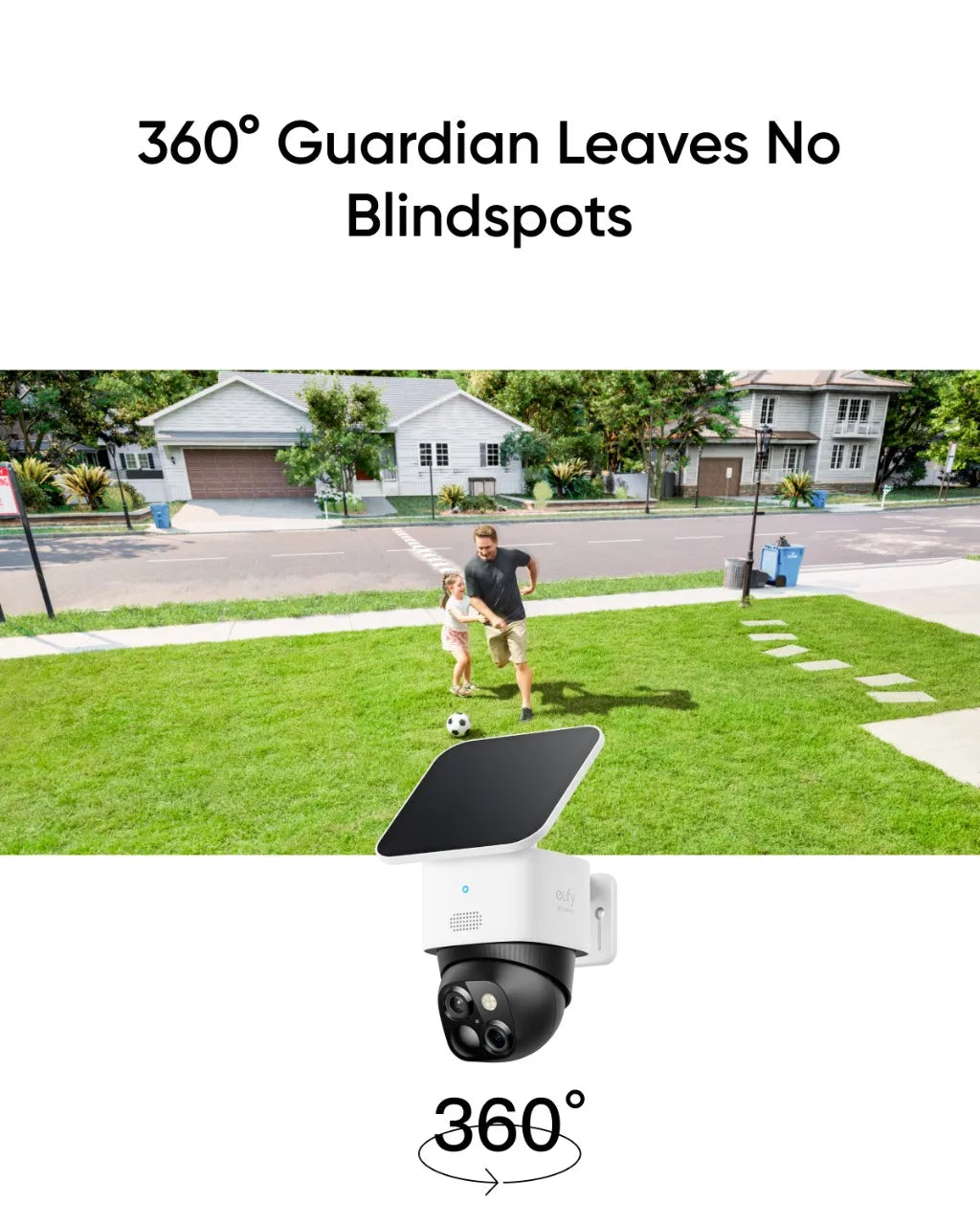 Wireless Outdoor 360° Surveillance Solar Security Camera